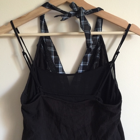 FREE PEOPLE Vintage Flannel Halter Tank Top - Picture 6 of 10